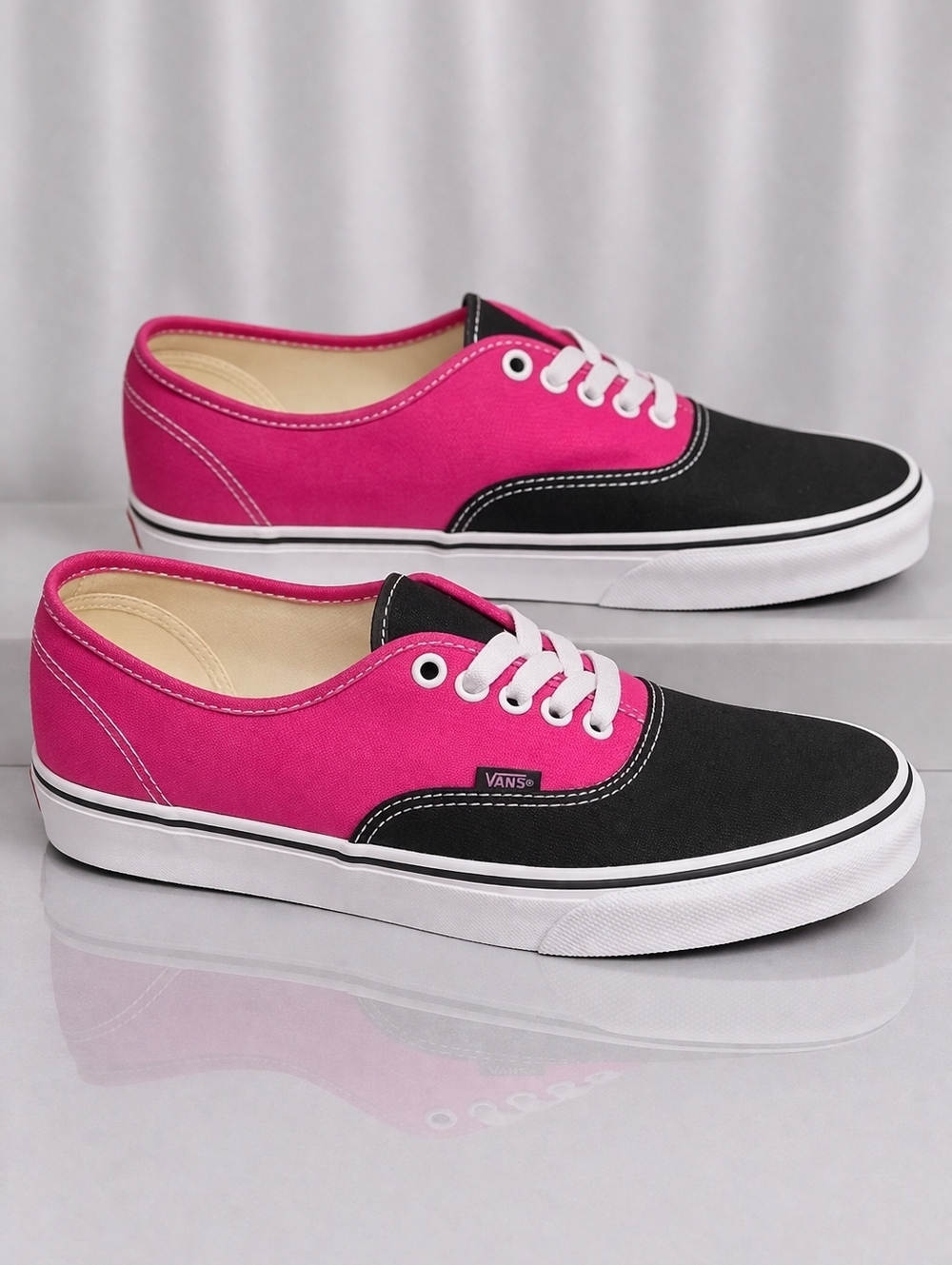 Vans Authentic Pop Raspberry RoseBlack Men's 9 Women's 10.5